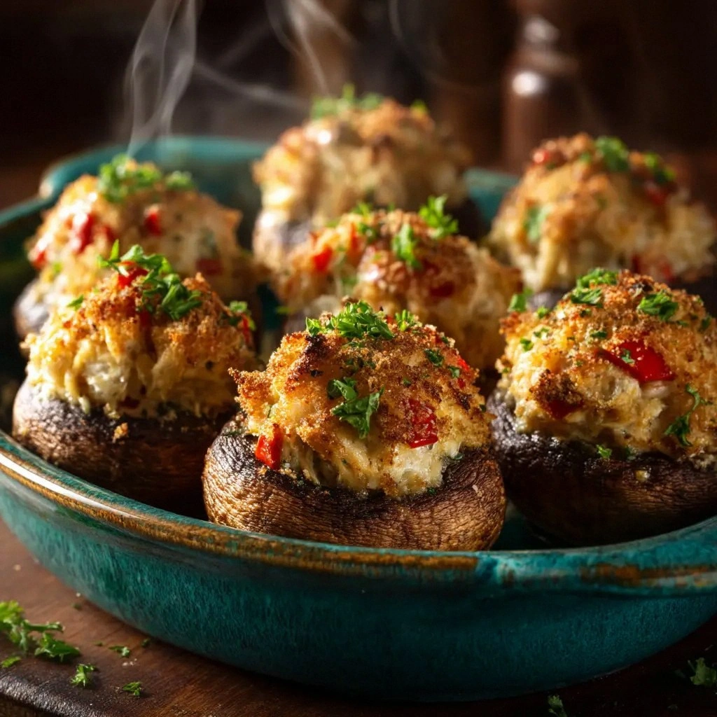 Crab-Stuffed Mushrooms: The Ul