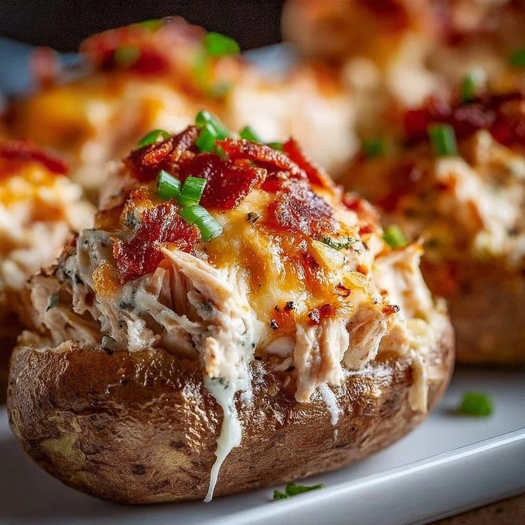 Crack Chicken Stuffed Baked Po