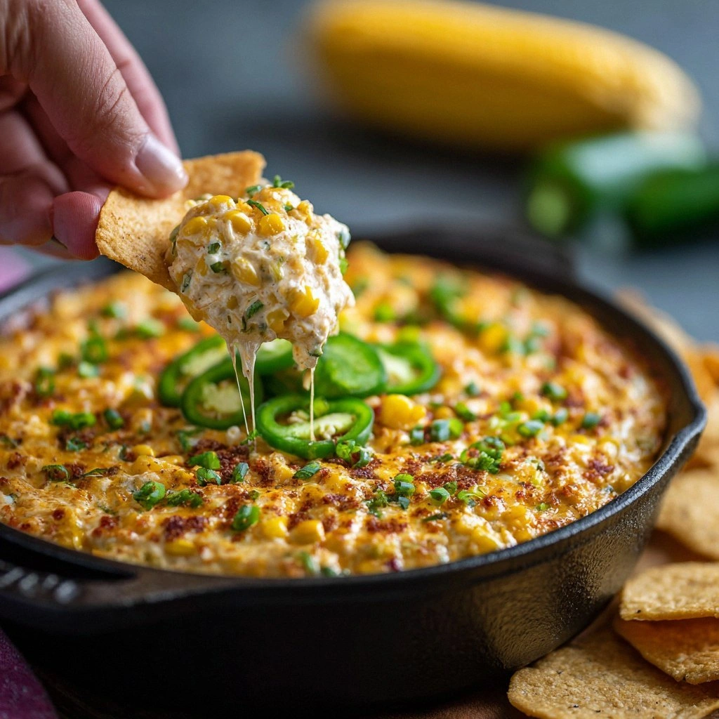 Crack Corn Dip (Creamy Jalapeñ