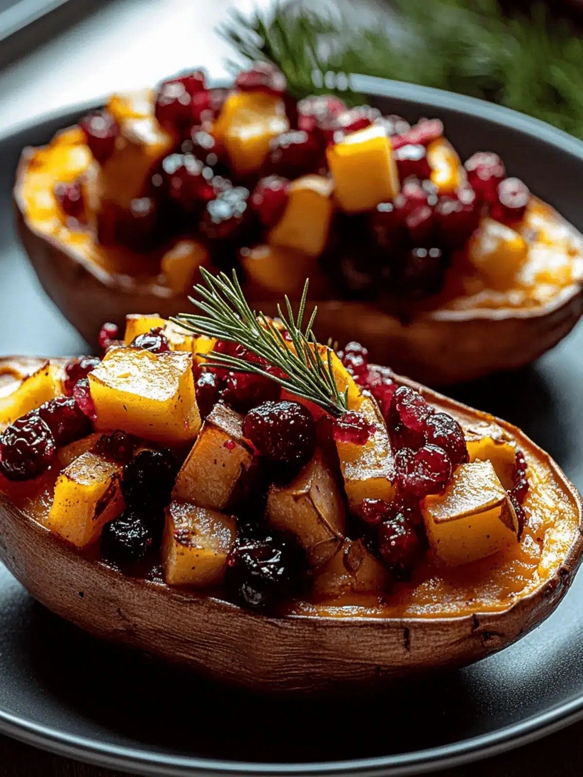 Cranberry Apple Twice-Baked Sw