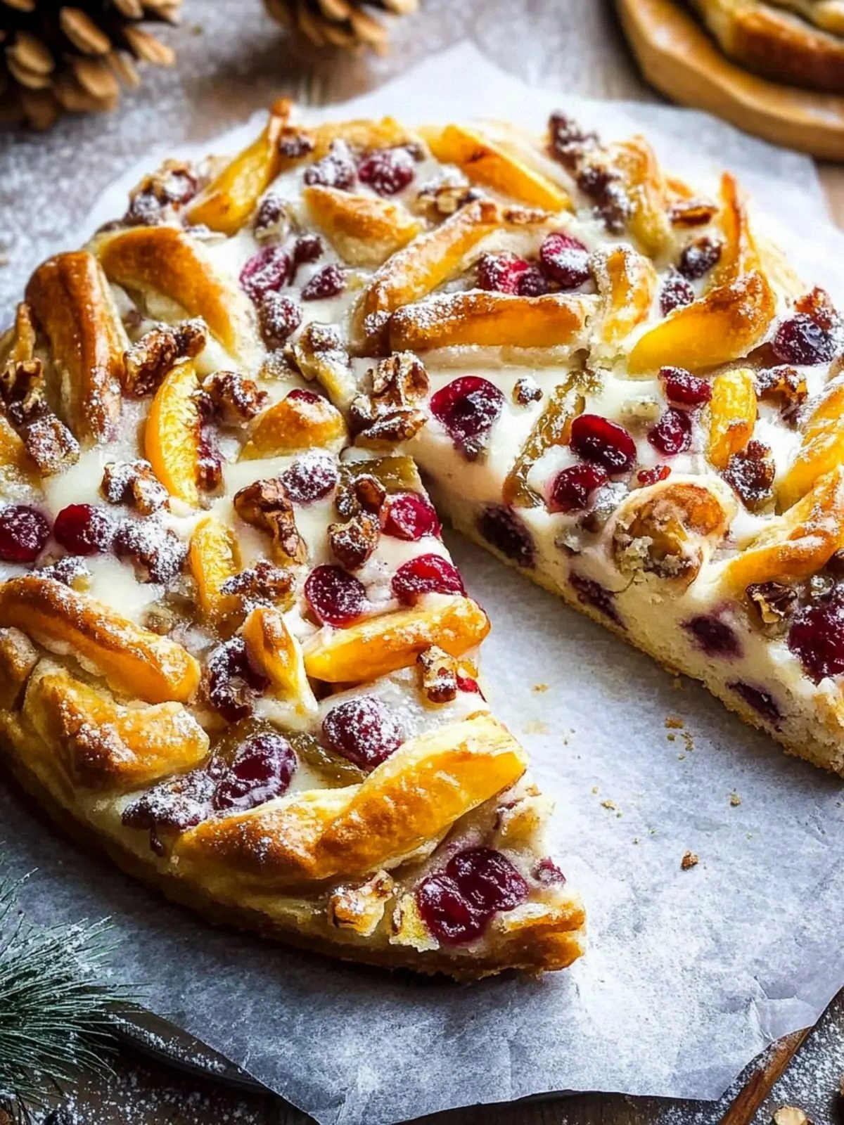 Cranberry & Apricot Couronne: 
