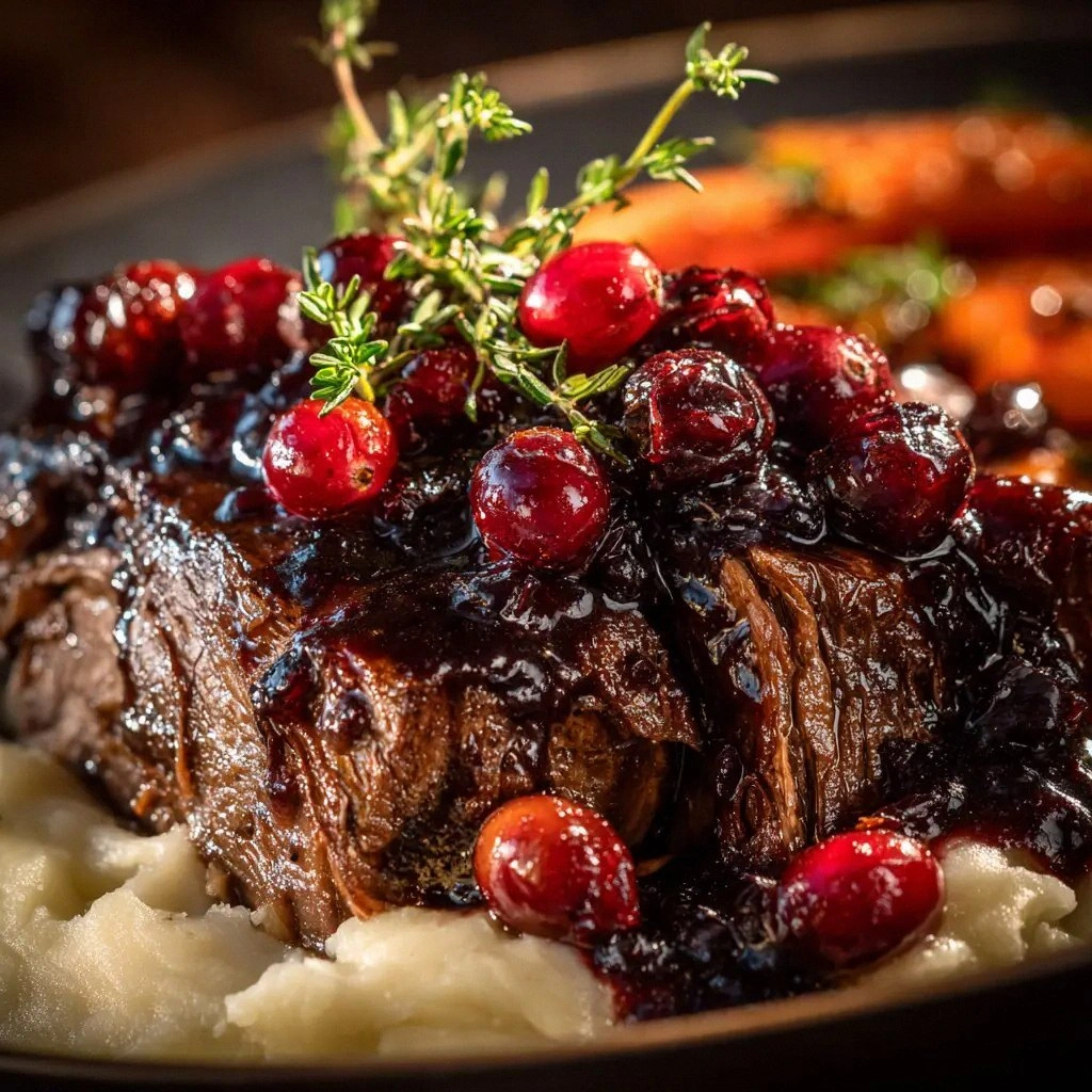 Cranberry Balsamic Beef Roast 