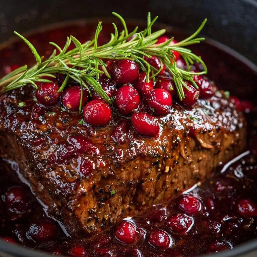 Cranberry Balsamic Roast Beef