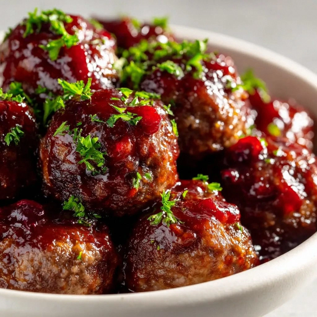 Cranberry BBQ Meatballs: The P