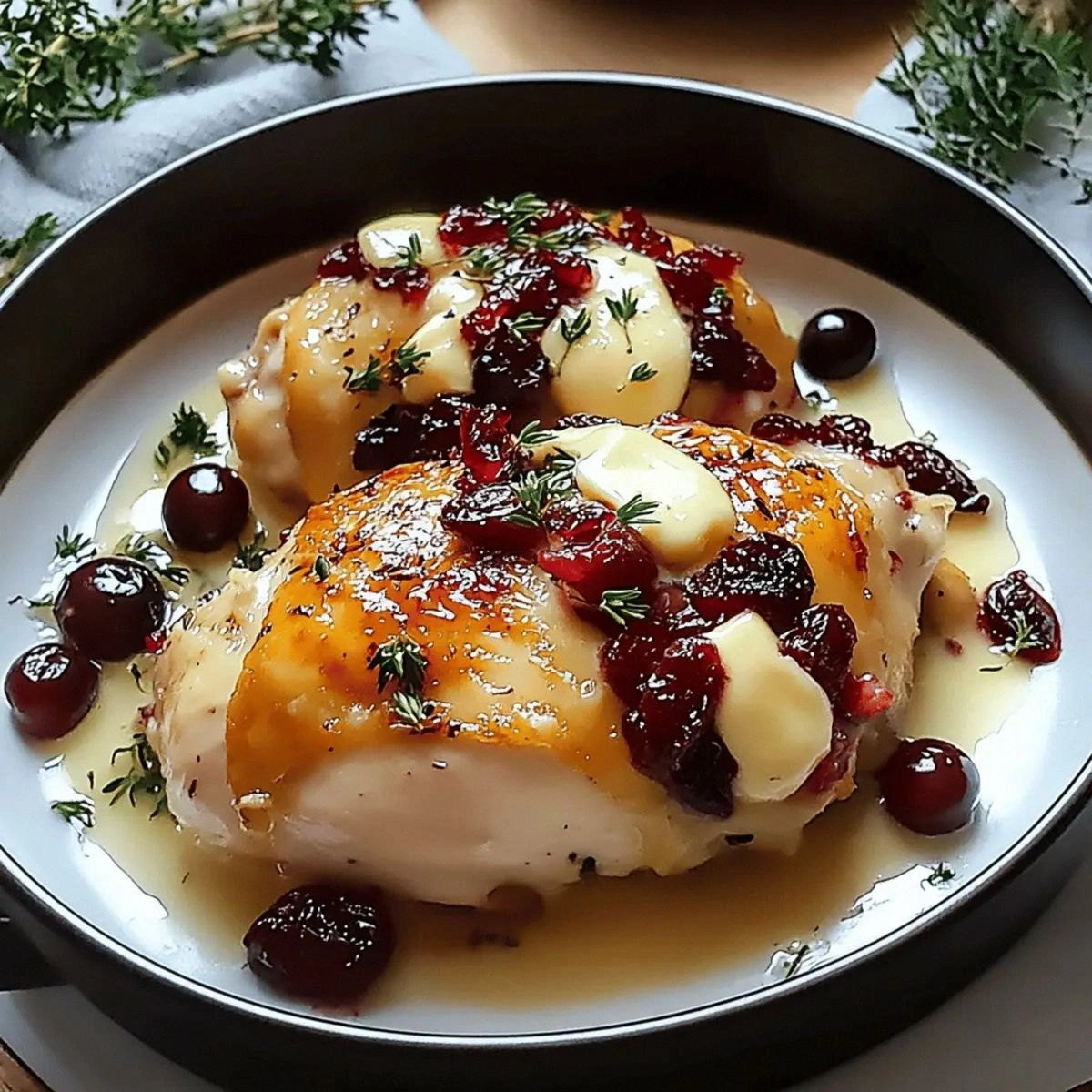 Cranberry Brie Stuffed Chicken That Will Wow Your Dinner Guests