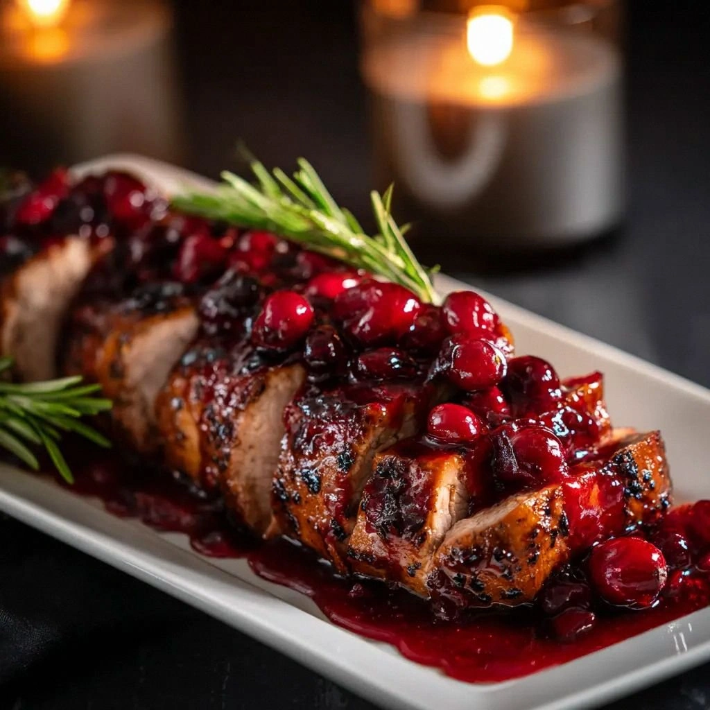 Cranberry Glazed Pork Tenderlo