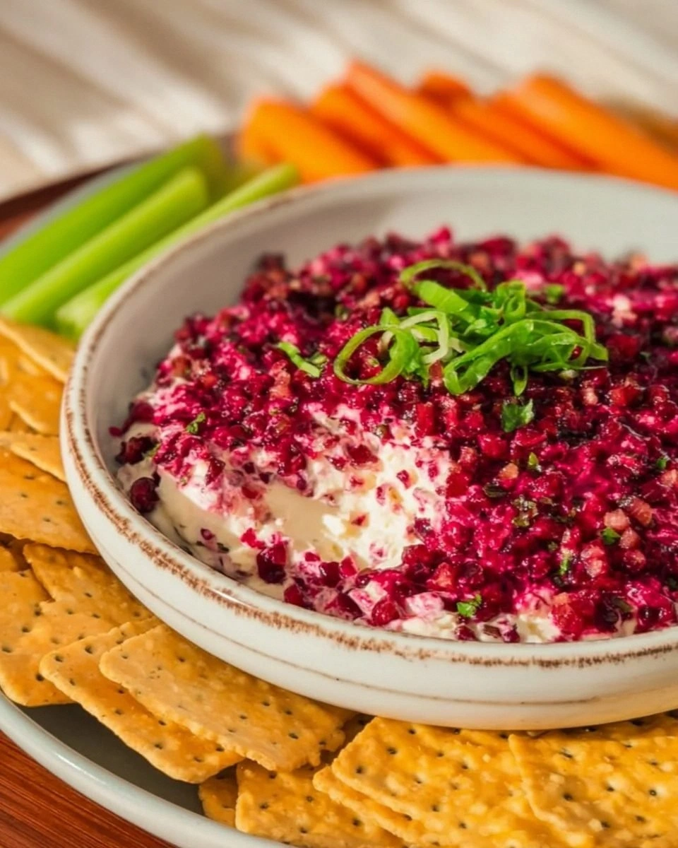 Cranberry Jalapeno Cream Cheese Dip