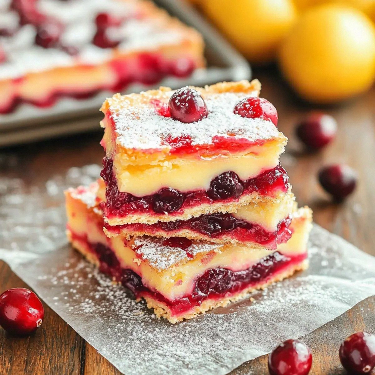 Cranberry Lemon Bars: A Refreshing Twist for Your Holidays