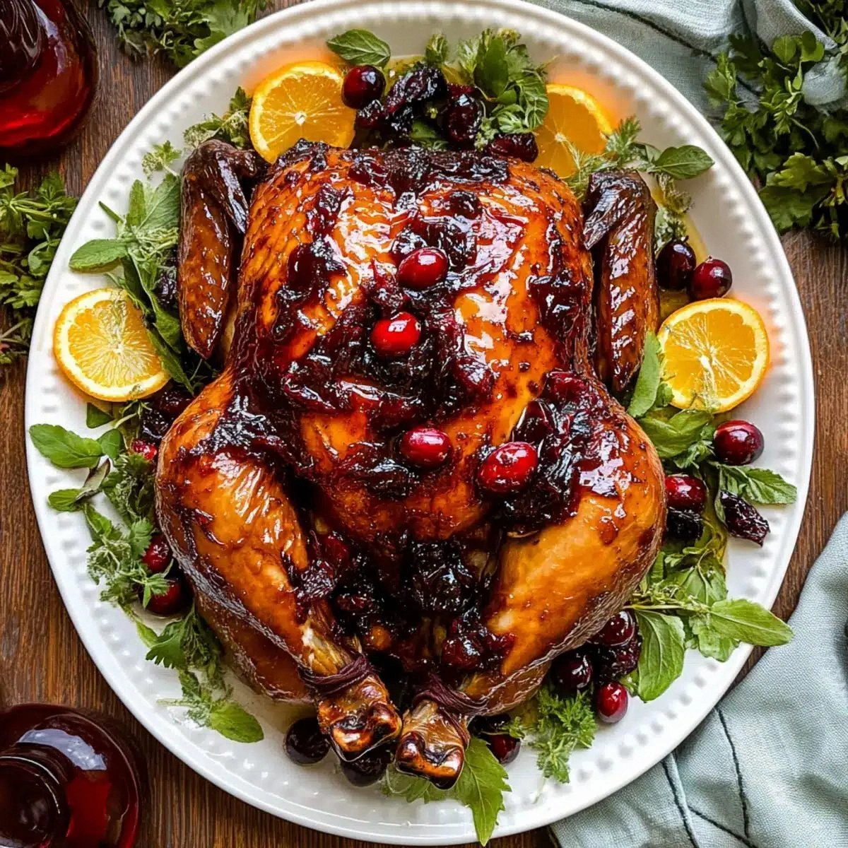 Cranberry Maple Roast Chicken: Your Next Holiday Showstopper