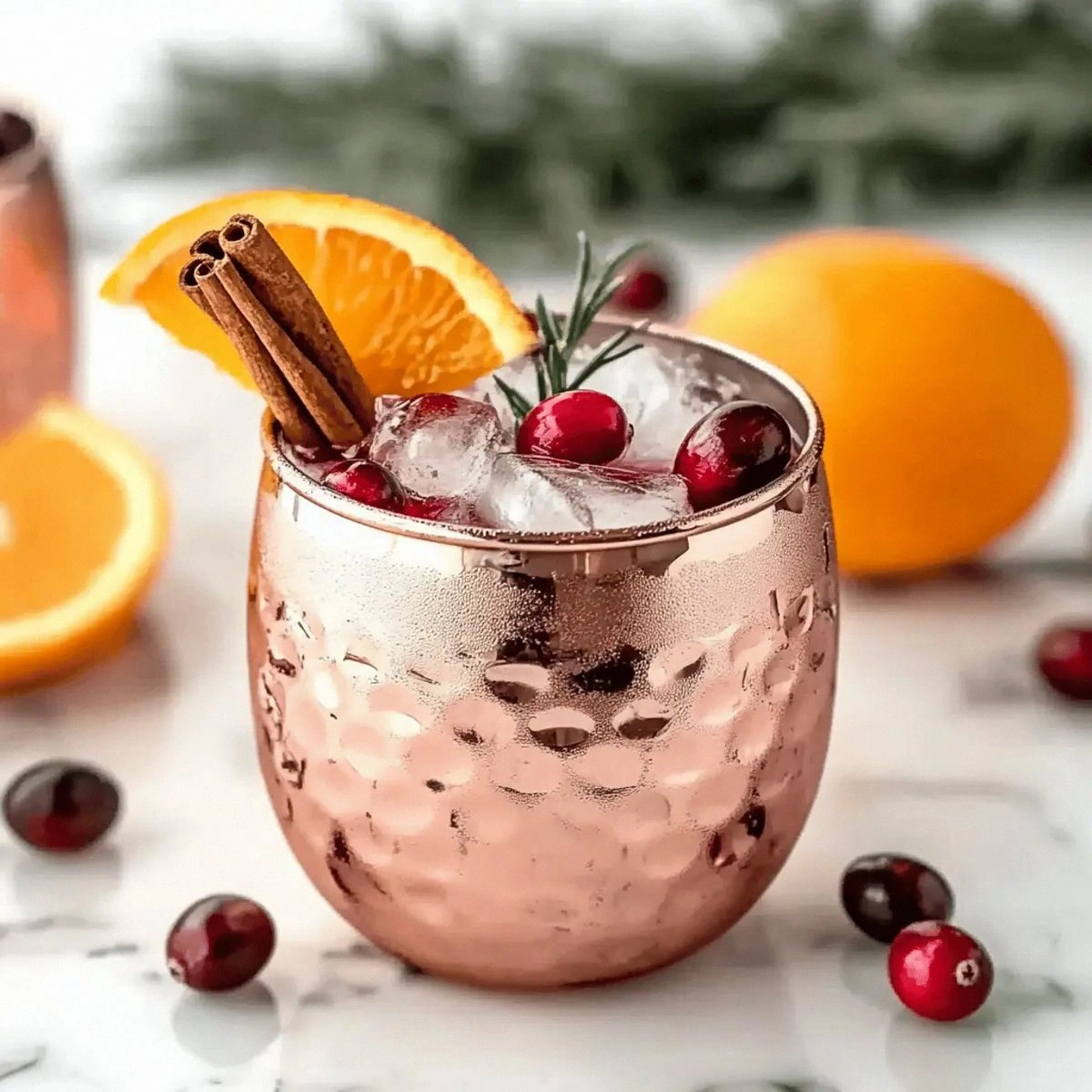 Cranberry Moscow Mule Mocktail That Sparks Holiday Cheer