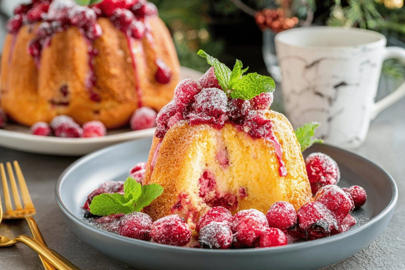 Cranberry Orange Bundt Cake fo