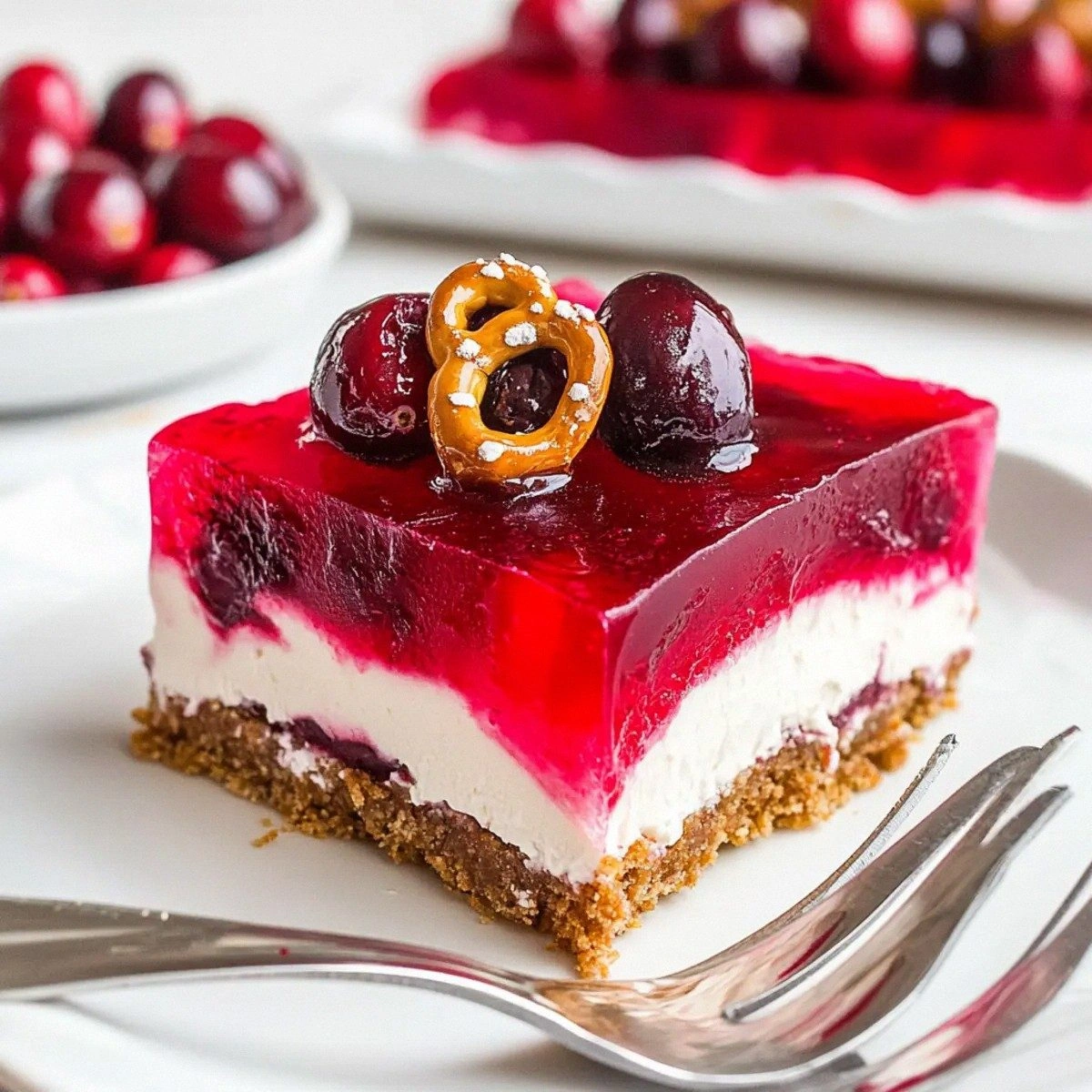 Cranberry Pretzel Salad: A Festive No-Bake Delight
