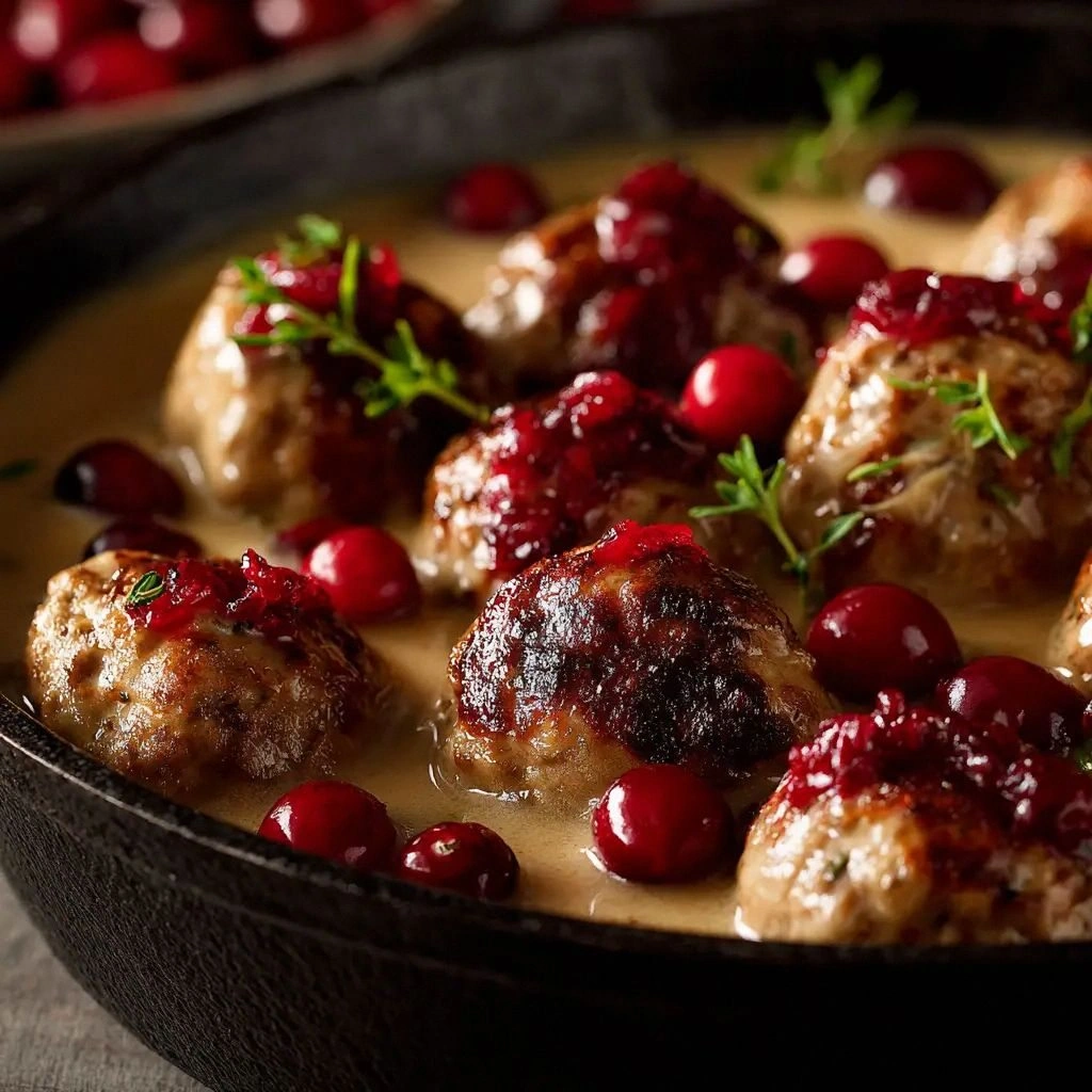 Cranberry Turkey Meatballs (Th