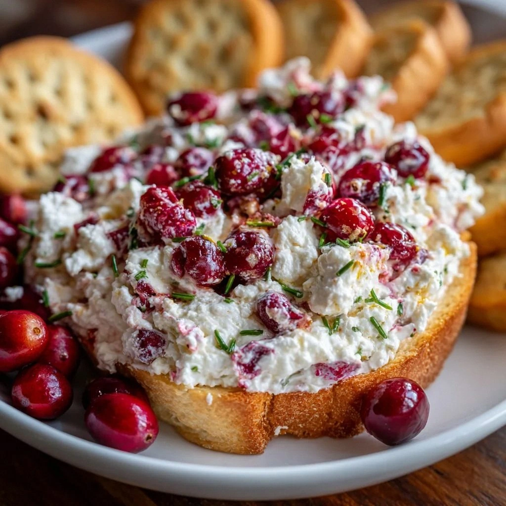 Cranberry Whipped Feta Dip