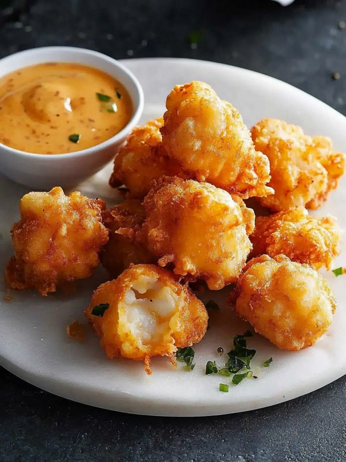 Crawfish Beignets with Cajun D