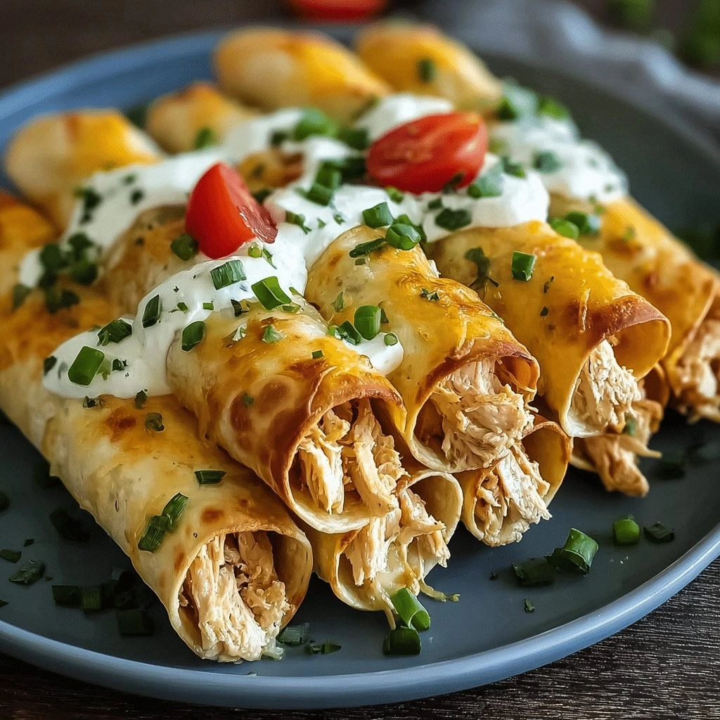 Cream Cheese Chicken Taquitos