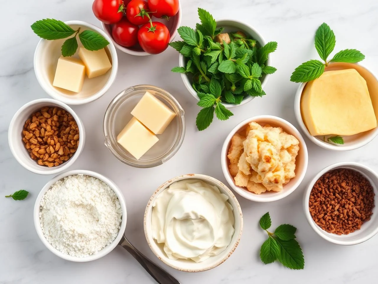 Ingredients for Cream Puffs