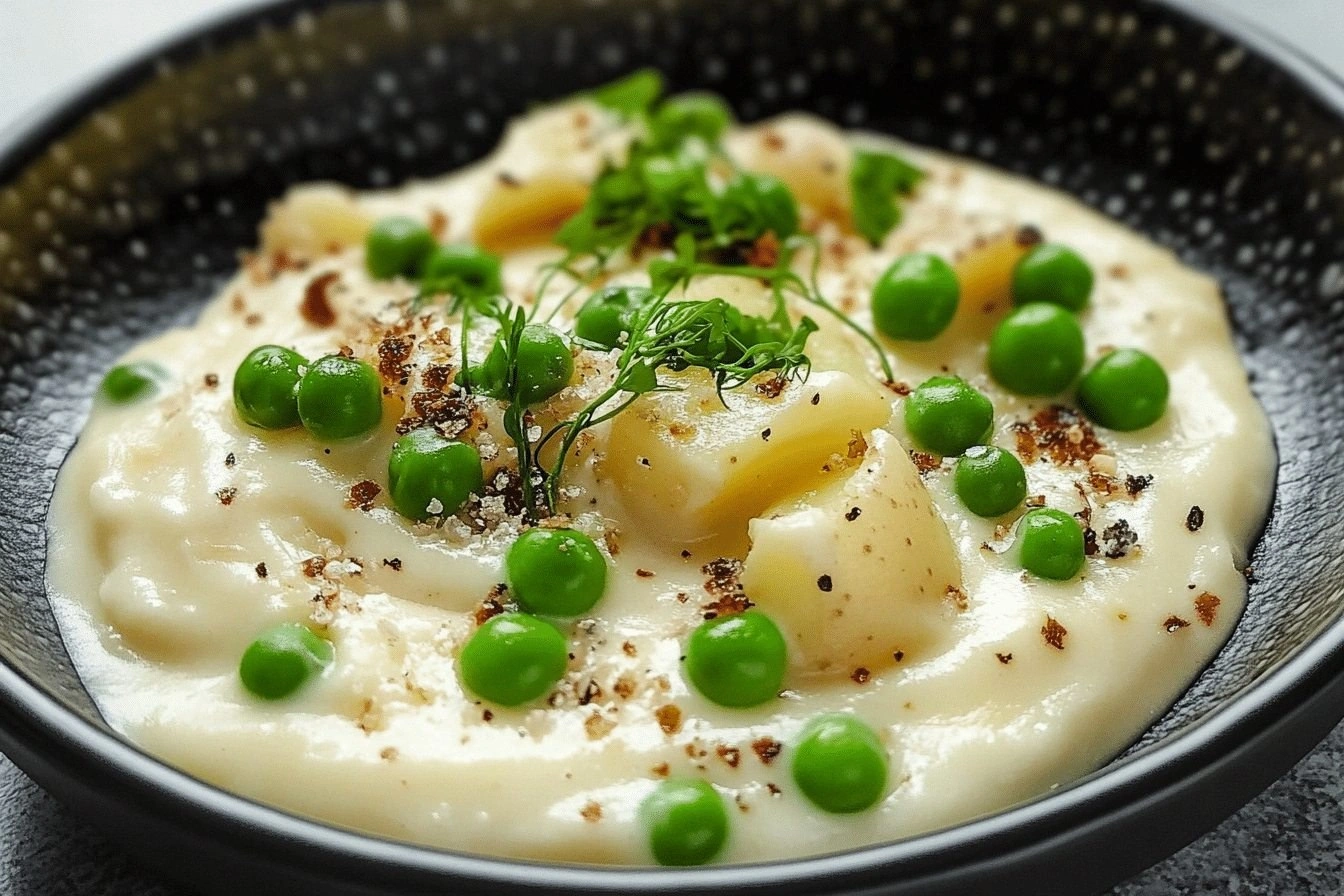 Creamed Potatoes and Peas