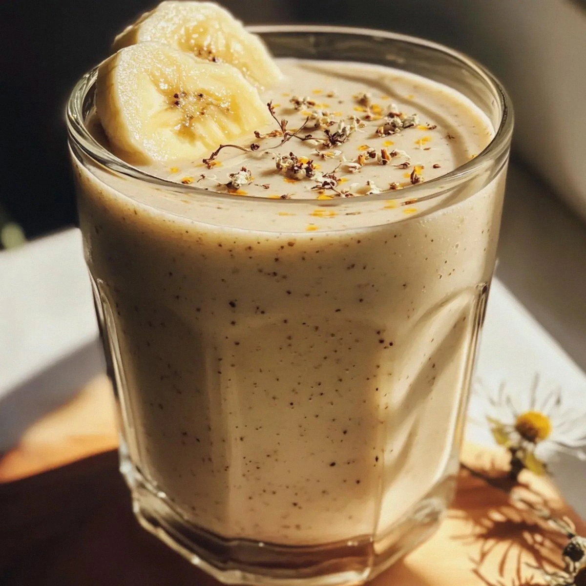 Creamy Banana Chamomile Tea Smoothie for Ultimate Relaxation