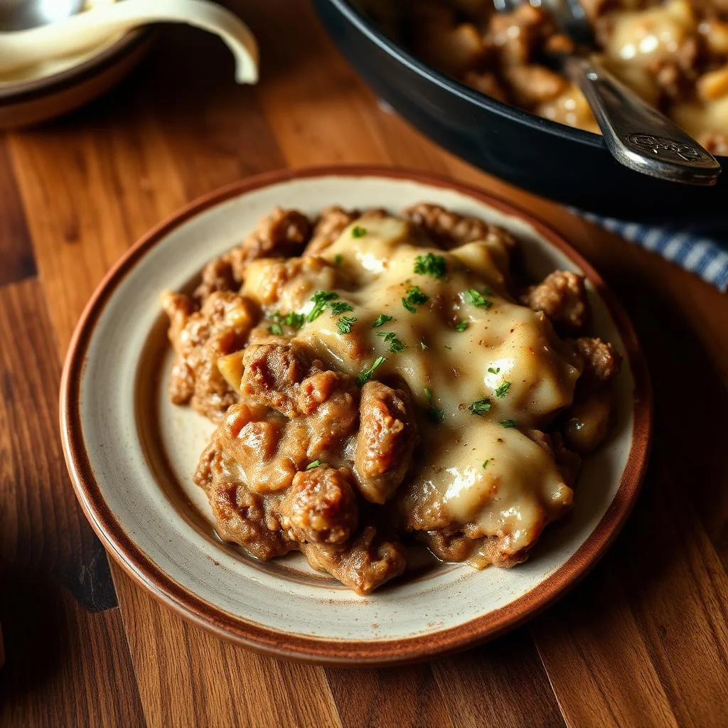 Creamy Beef And Potato Bake