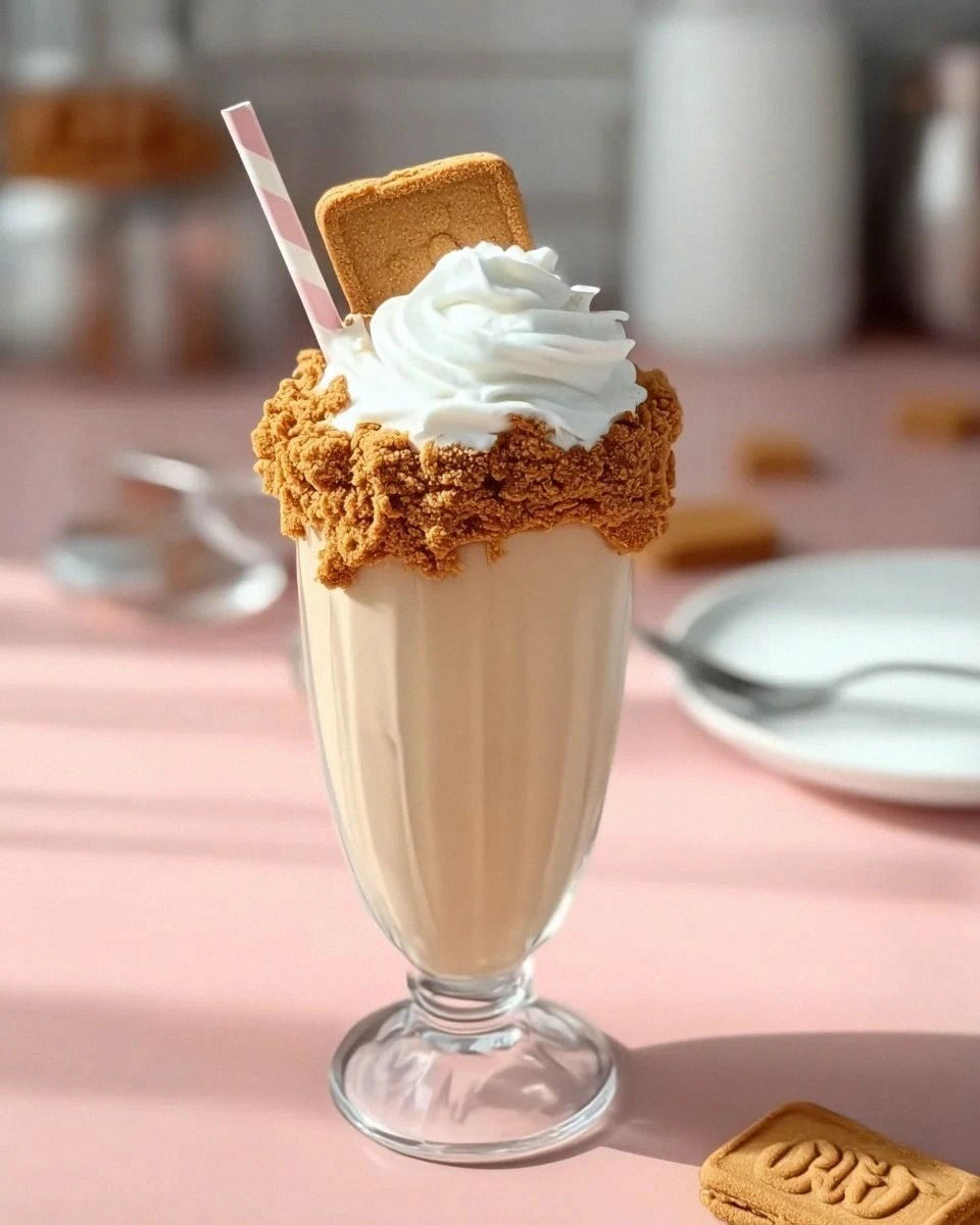Creamy Biscoff Cookie Butter Milkshake