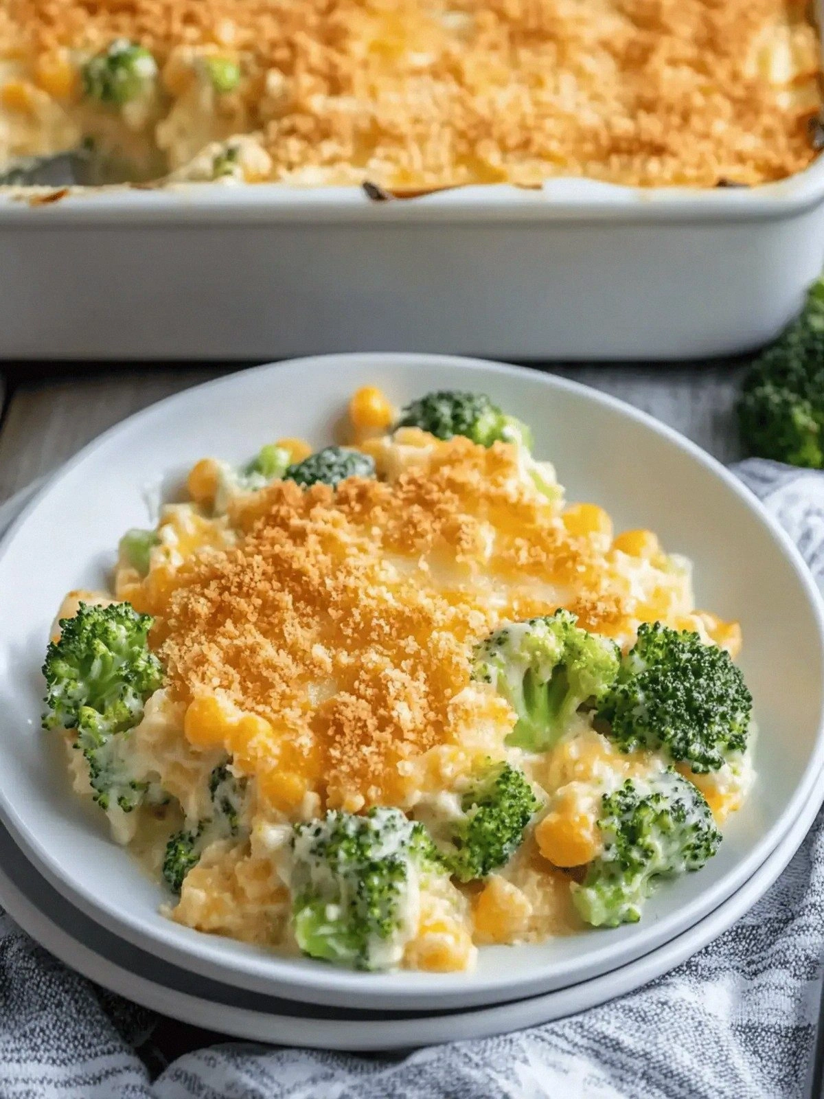 Creamy Broccoli Cheese Cassero