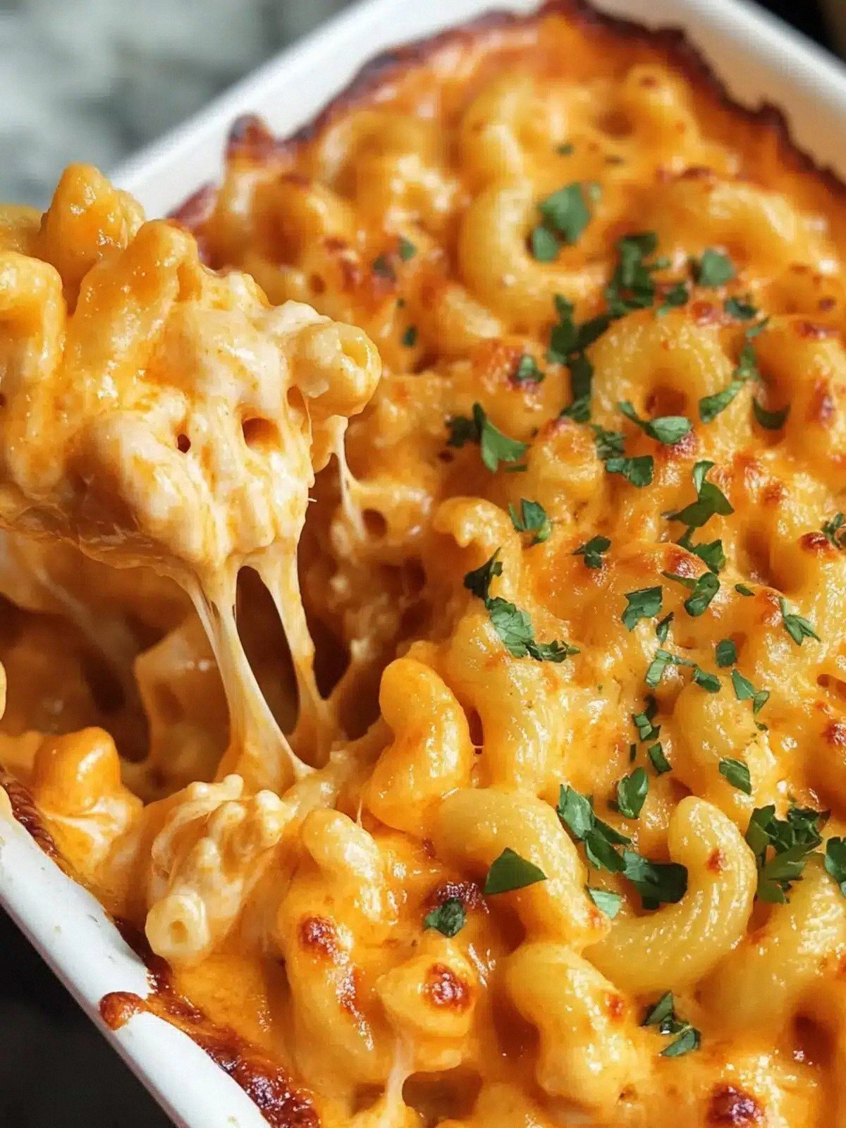Creamy Buffalo Chicken Mac and