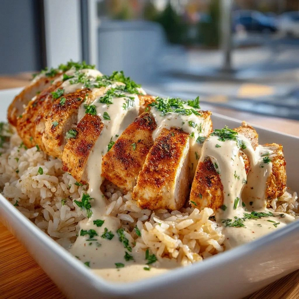 Creamy Cajun Chicken Rice (One