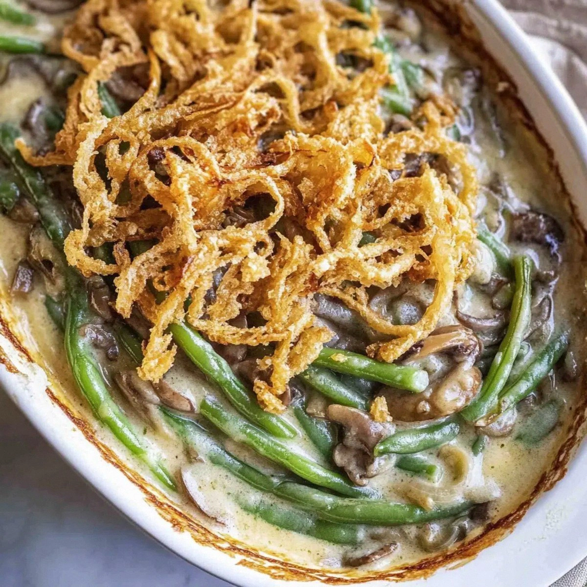 Creamy Campbells Green Bean Casserole for Cozy Gatherings