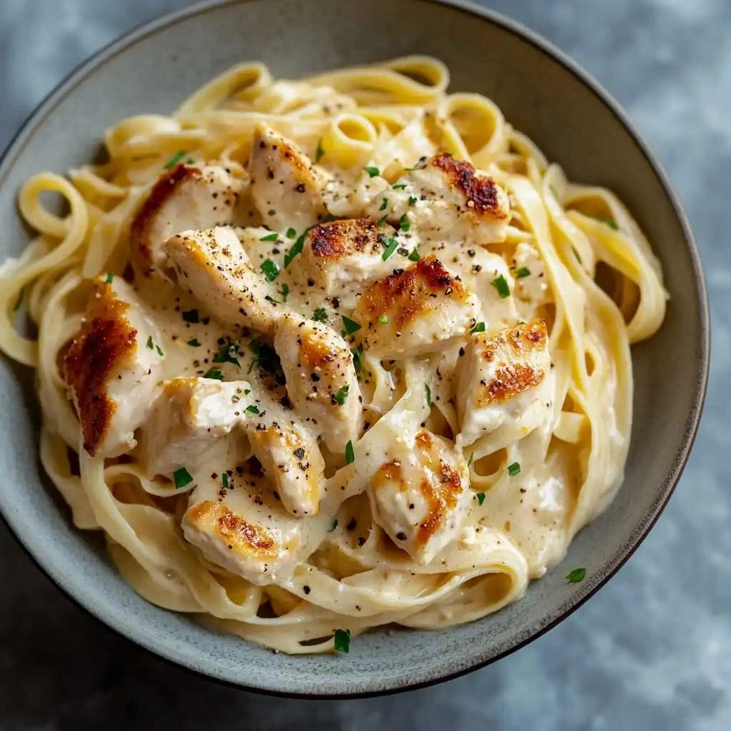 Creamy Chicken Alfredo Pasta