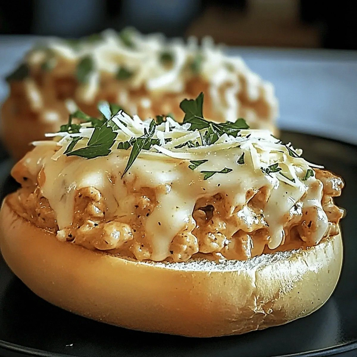 Creamy Chicken Alfredo Sloppy Joes for Cozy Nights