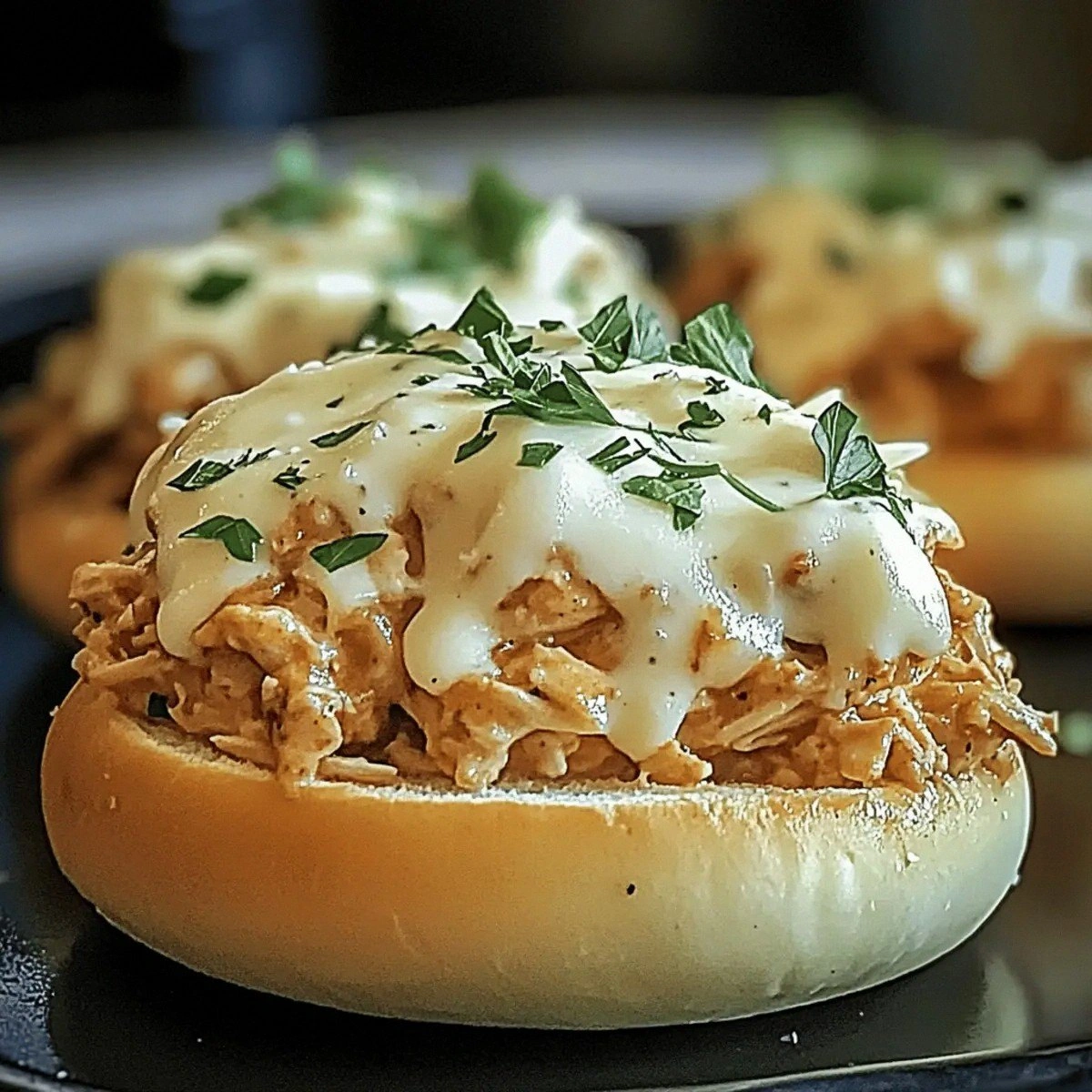 Creamy Chicken Alfredo Sloppy Joes for Cozy Nights