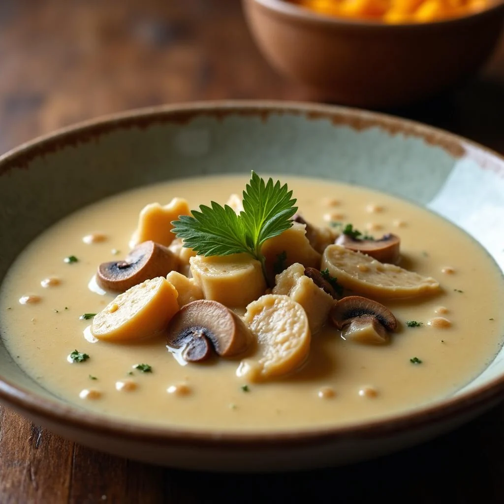Creamy Chicken And Mushroom Soup
