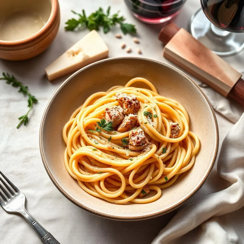 Creamy Chicken Fettuccine
