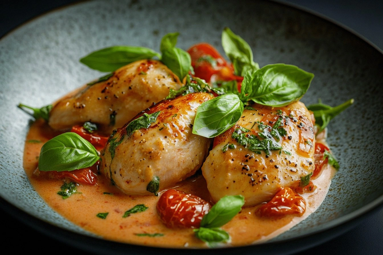 Creamy Chicken in Tomato Basil