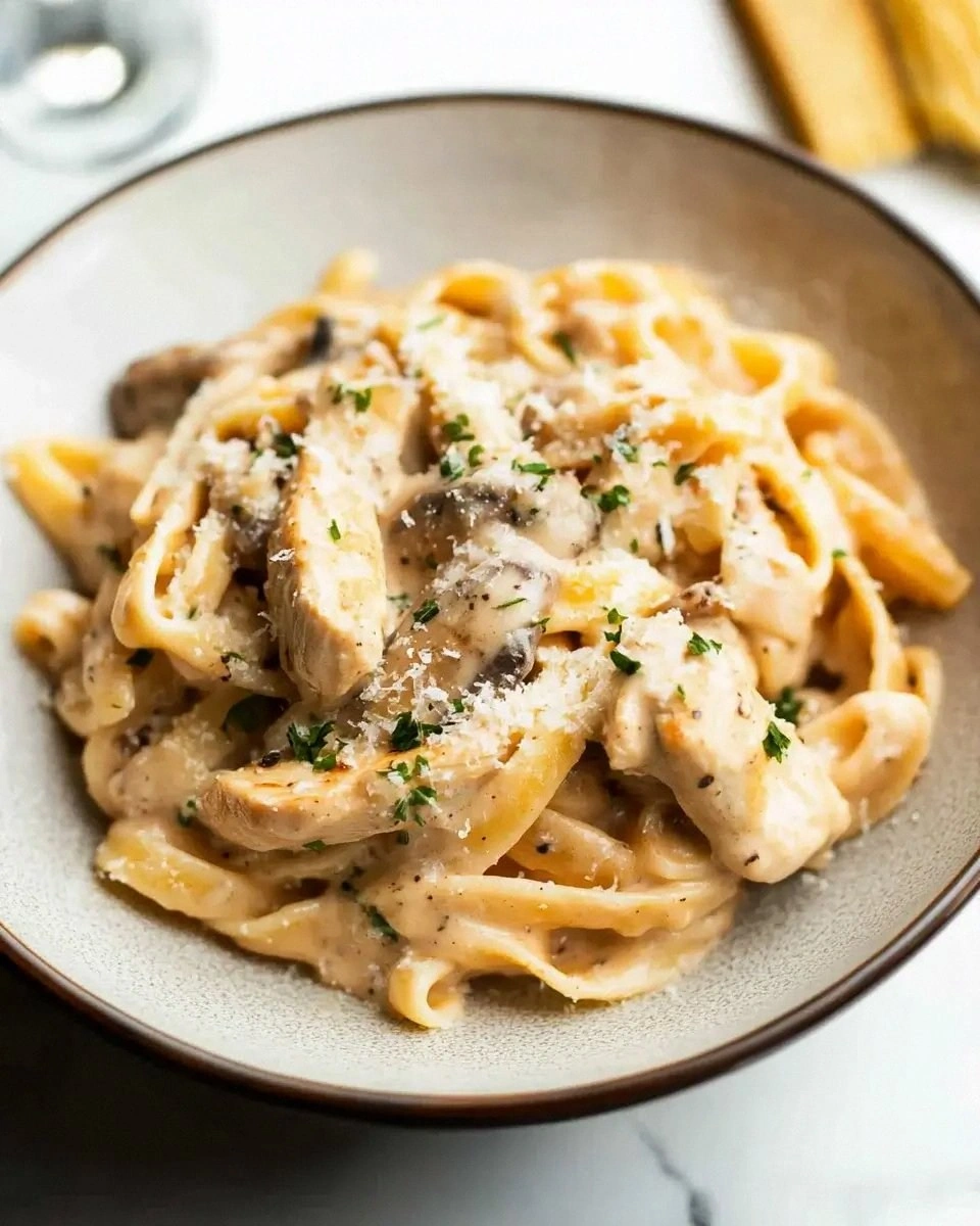 Creamy Chicken Marsala Pasta Recipe is a must-try!