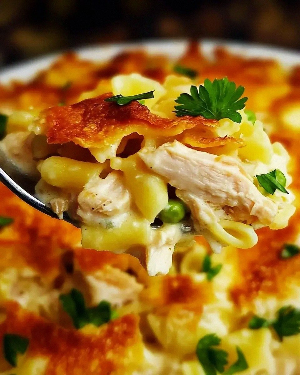 Creamy Chicken Noodle Casserole Recipe is a must-try!