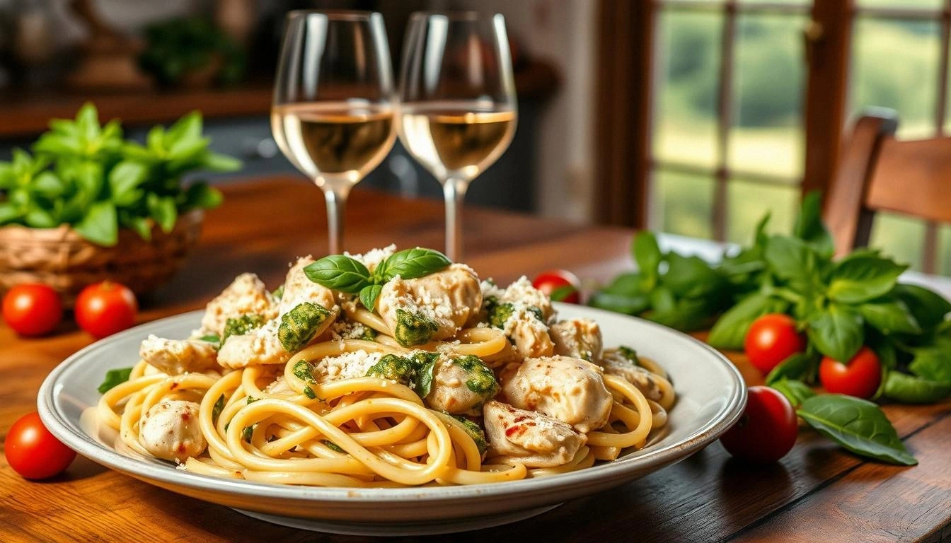 Creamy Chicken Pesto Pasta: A Delicious Dinner Idea