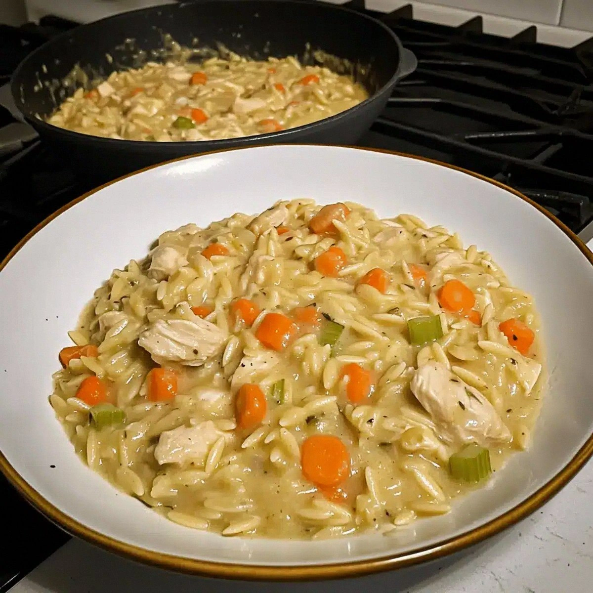 Creamy Chicken Pot Pie Orzo: Cozy Comfort in One Pot