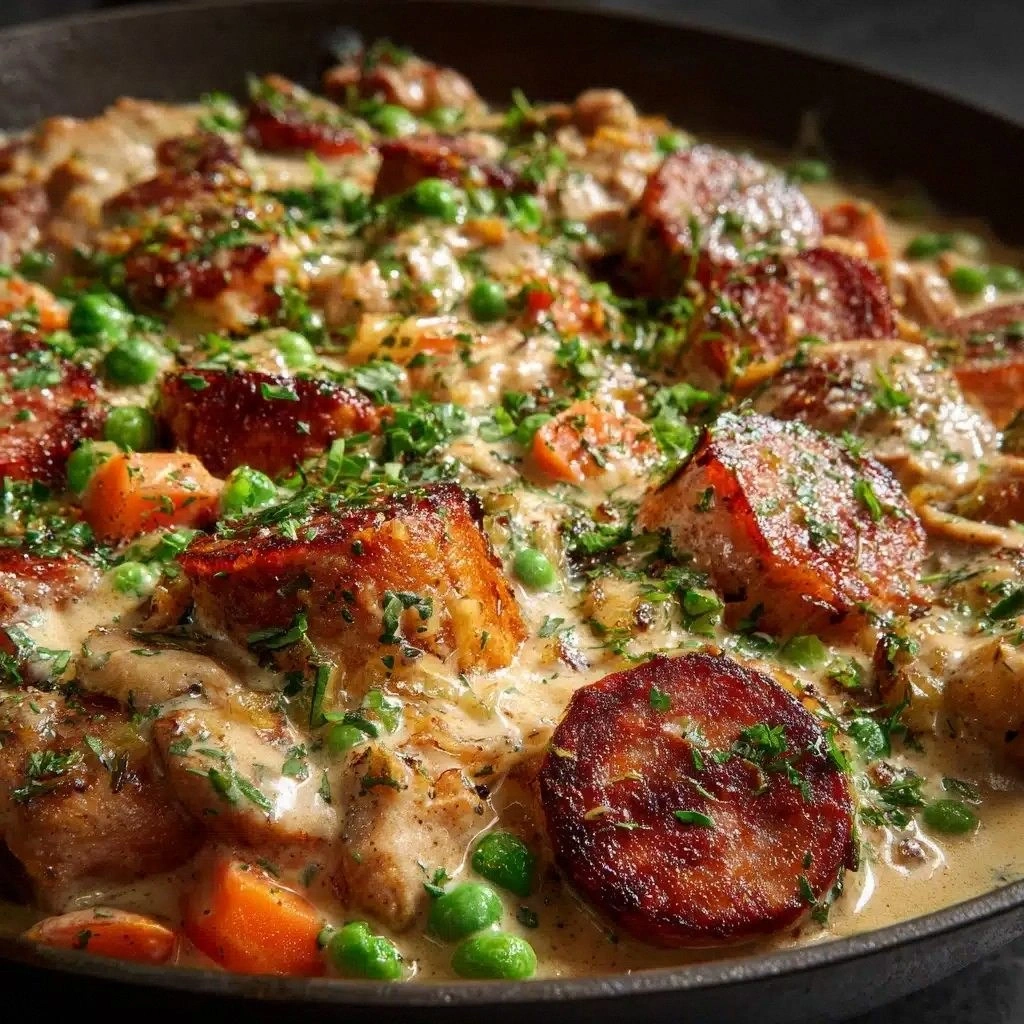 Creamy Chicken Sausage Skillet