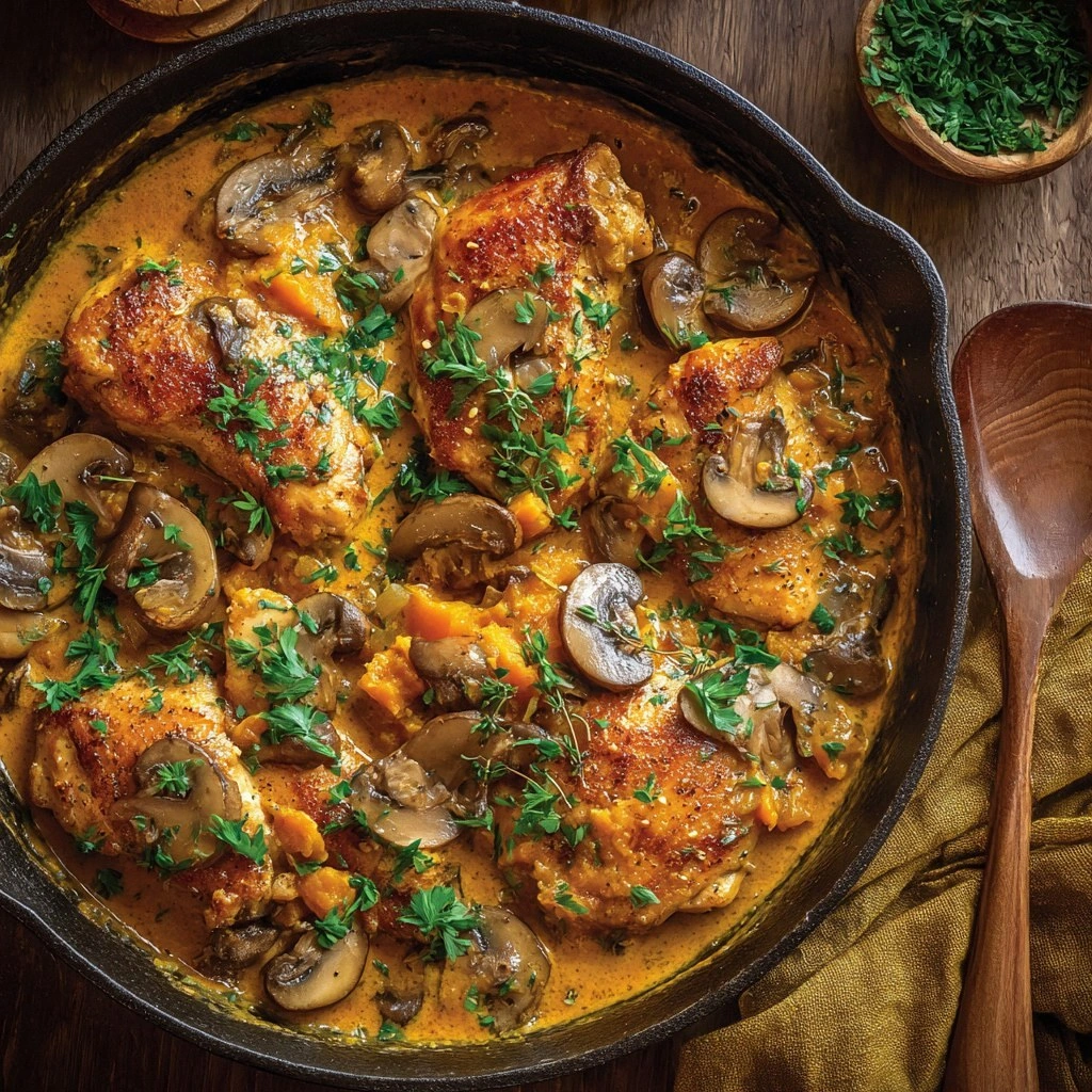 Creamy Chicken with Pumpkin an