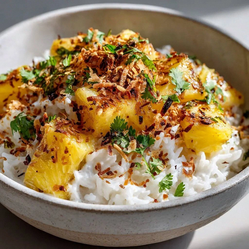 Creamy Coconut Pineapple Rice 