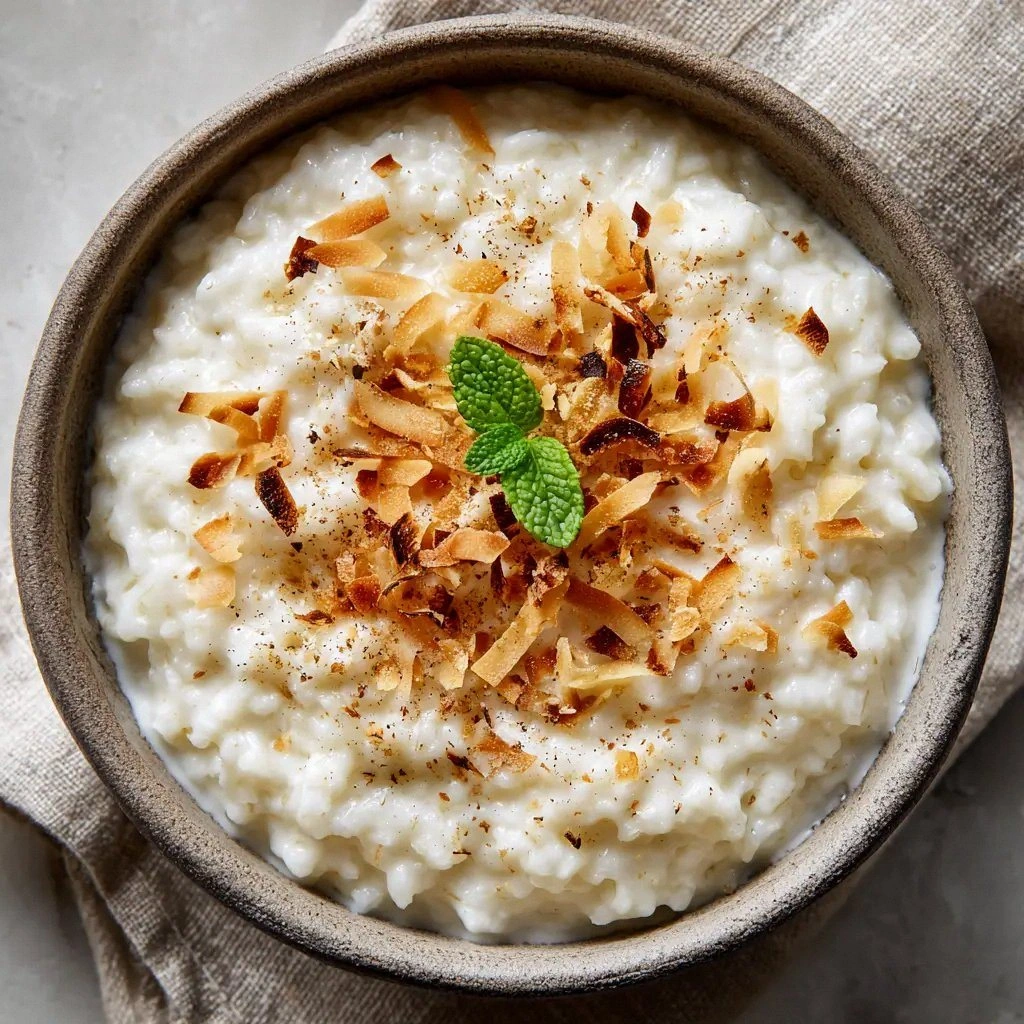 Creamy Coconut Rice Pudding (T