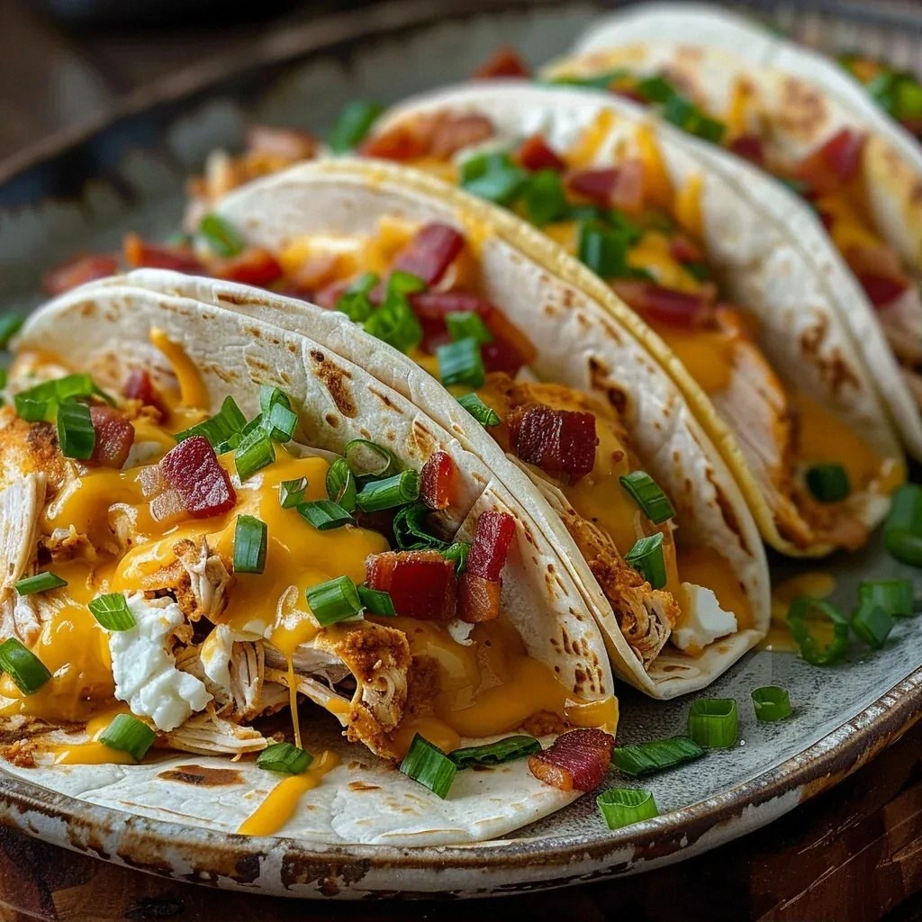 Creamy Crack Chicken Tacos (Ea