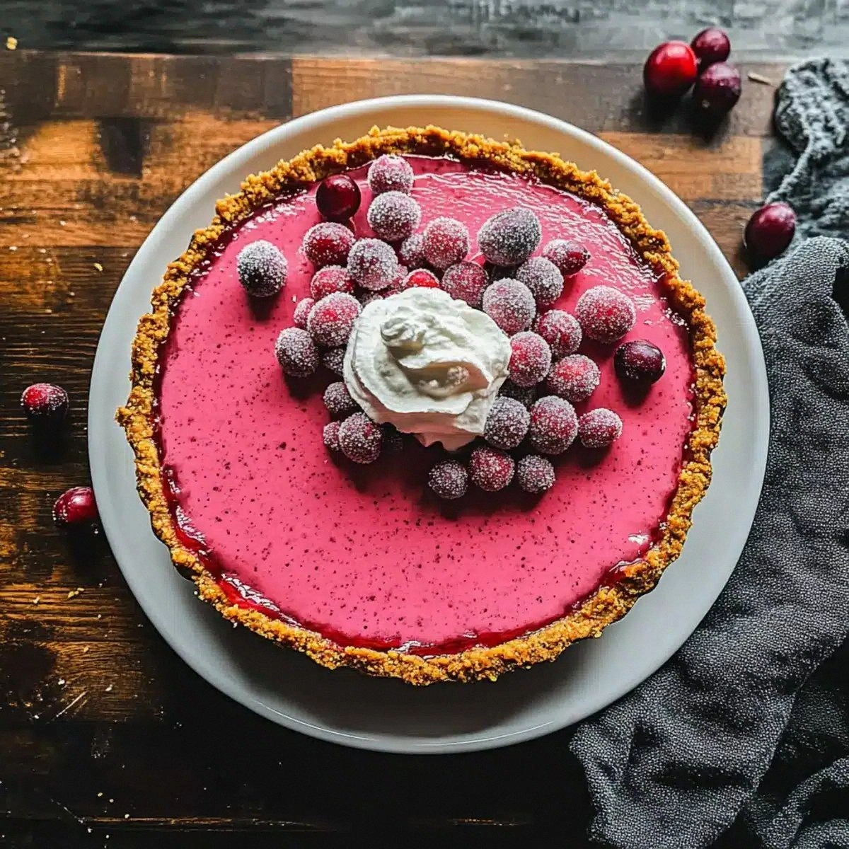 Creamy Cranberry Pie Recipe wi