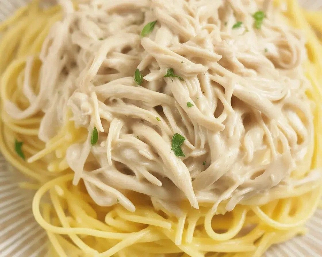 Creamy Crockpot Angel Chicken 