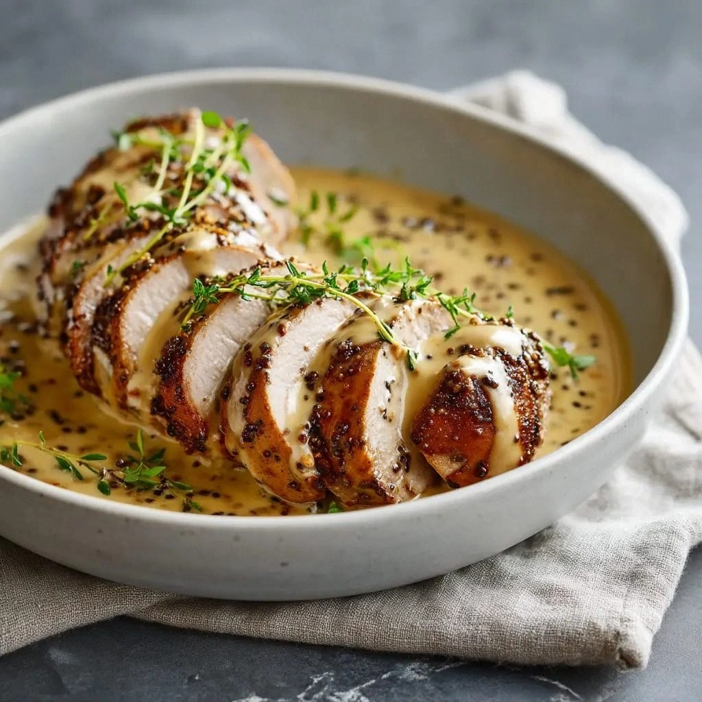 Creamy Dijon Pork Tenderloin (