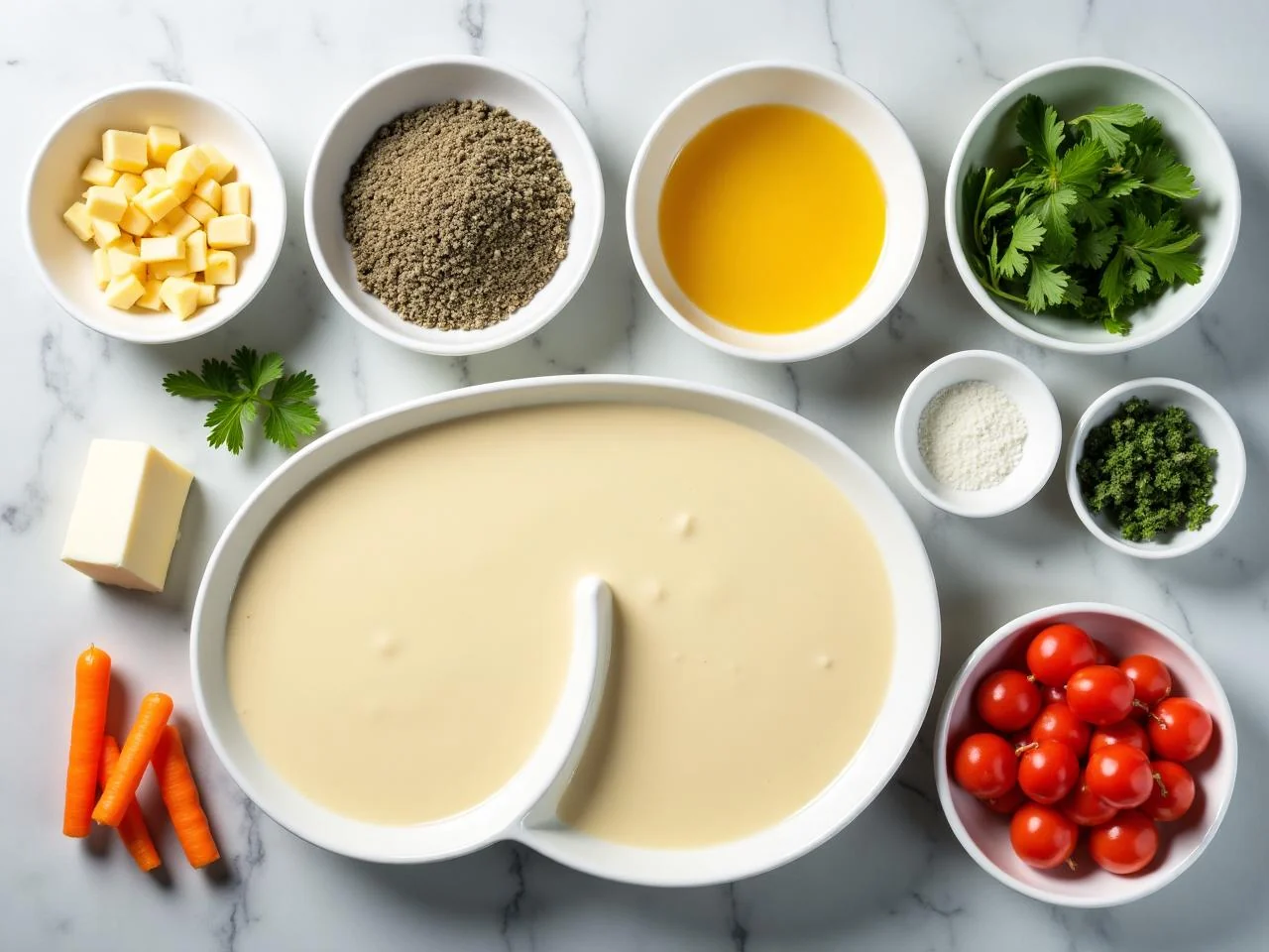 Ingredients for Creamy Fish Chowder