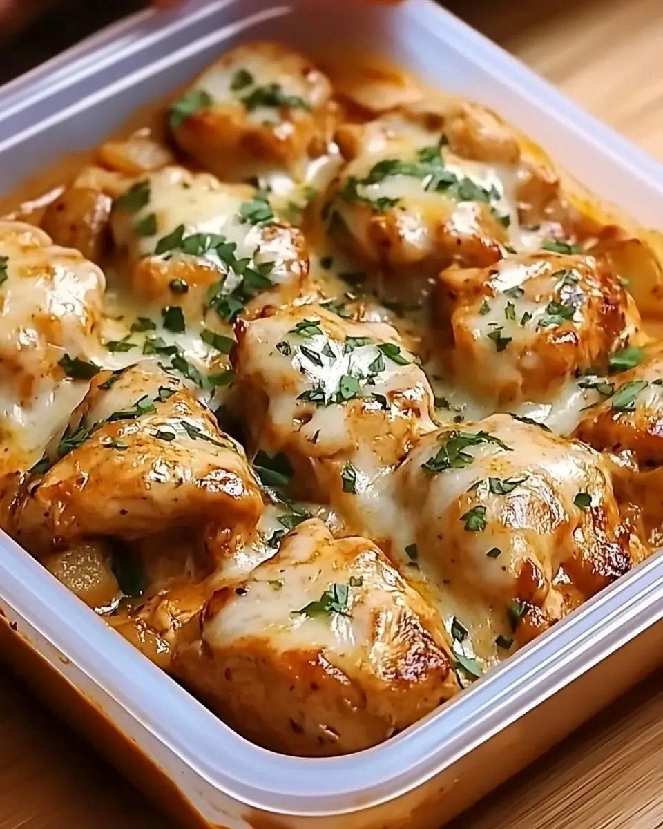 Creamy Garlic Cheesy Chicken and Potatoes: A Must-Try!