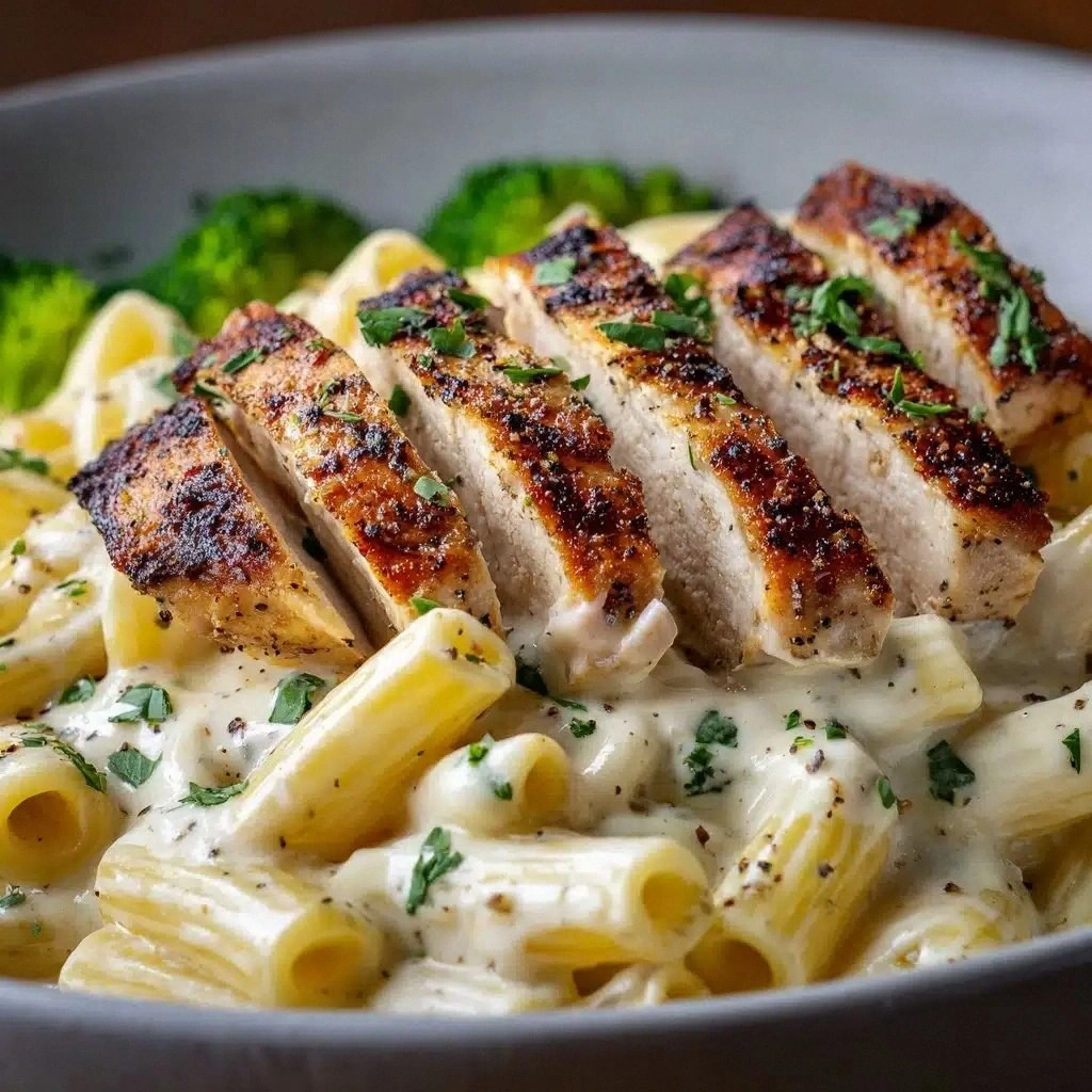 Creamy Garlic Chicken & Penne